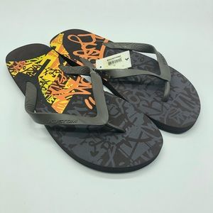 Kustom Maftasto Brown Flip Flops Size 12 Sandals